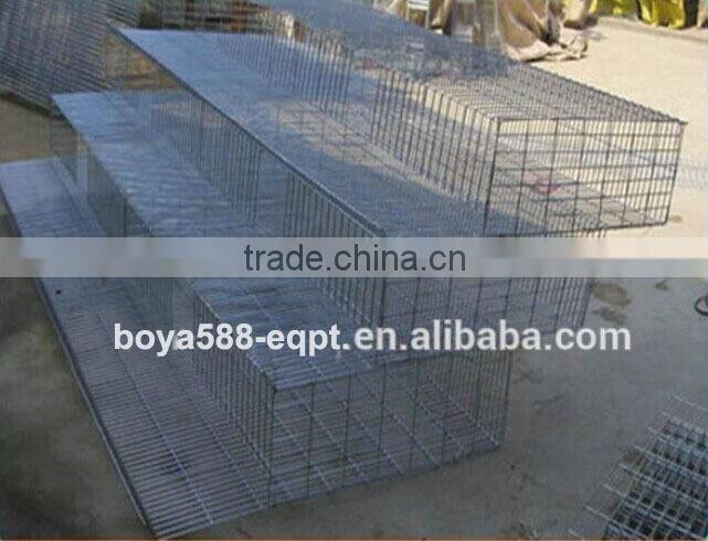 Galvanized battery quail cage for