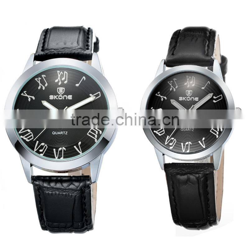 low MOQ cheap price watch Elegant white dial couple watch for wedding gifts