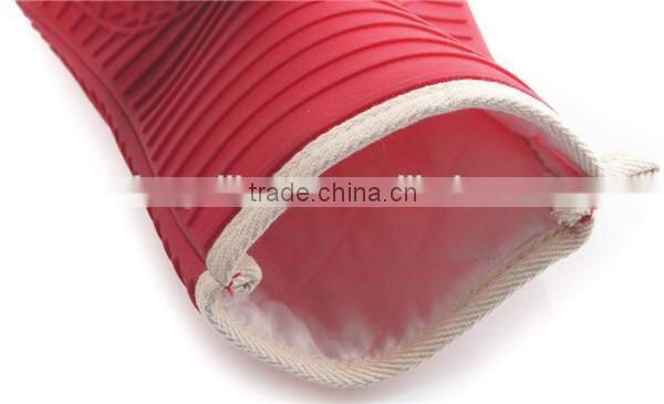 Custom printed christmas heat resistant silicone kitchen oven mitts