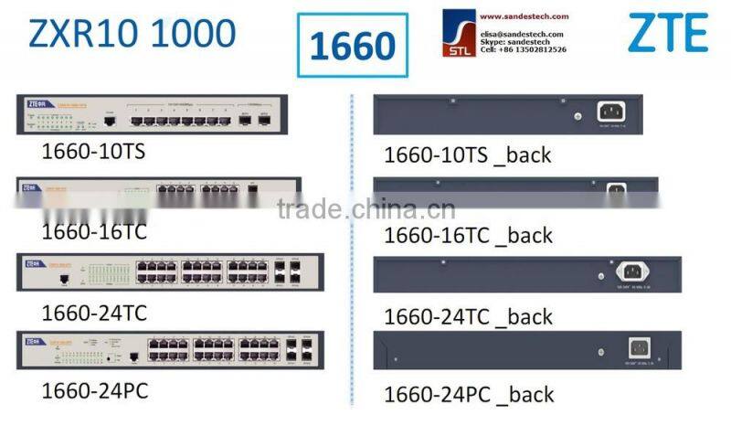 ZTE 1660-10TS, 8 GE RJ45+2 GE SFP ZTE ZXR10 1150 1160 1000