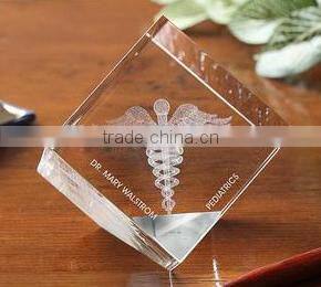 customized cheap high quality K9 crystal cube