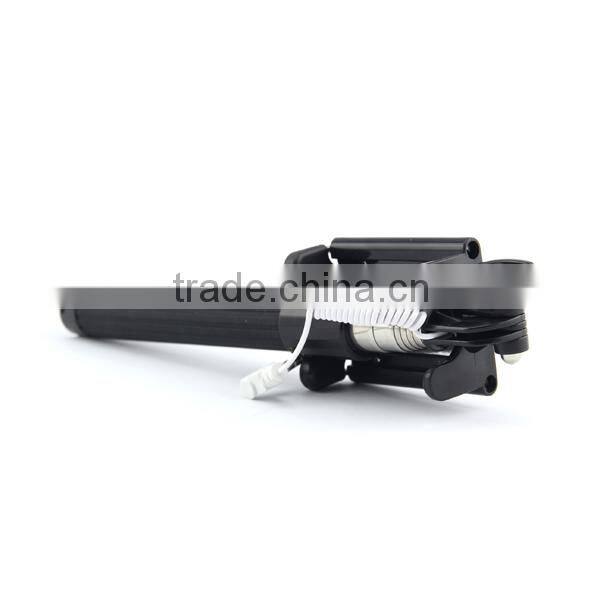Handheld Extendable Wired Selfie Stick Monopod with Mirror For iPhone from Lontion