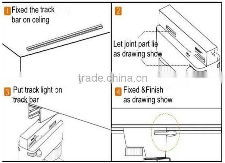 dimmable 30w led track lighting 7w/10w/15w/20w/30w/50W/60W (TongDa)