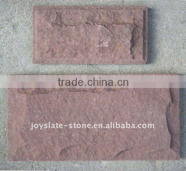 Natural Reddish Brown Sandstone Garden decoration Mushroom Stone/red slate tile