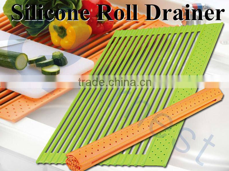 silicone utensils kitchen sink with dish roll drainers sink strainer kitchenware accessories silicone roll mat