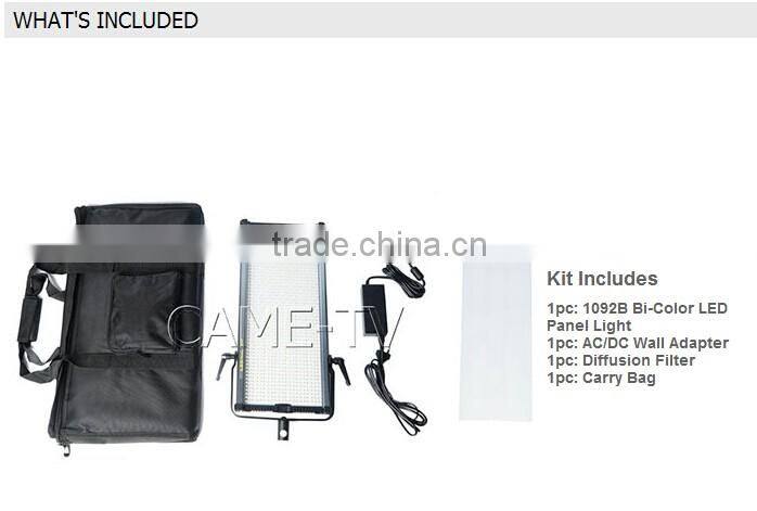CAME-TV 1092B Bi-Color LED Panel Lights studio video lighting
