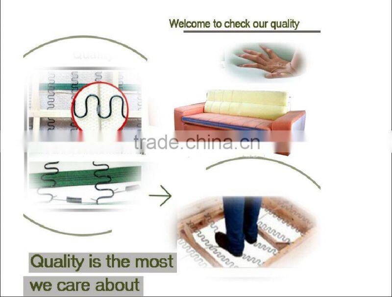 Warm color leather sofa seat with modern high quality