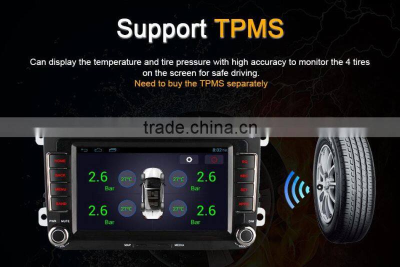 Ownice Quad core android 4.4 car audio player for VW POLO GOLF JETTA support TV OBD wifi DAB mirror link canbus