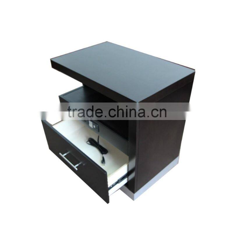 king nightstand with solidwood veneer and HPL top