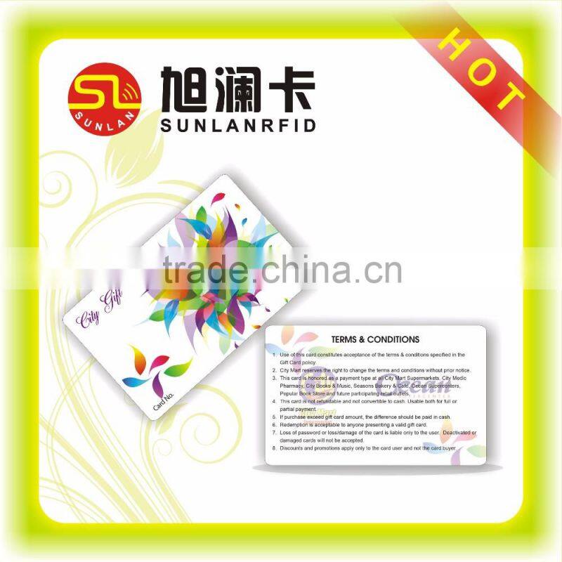 Combo Hybrid 125KHZ And 135KHZMaterial PET CMYK Print RFID Blocking Card