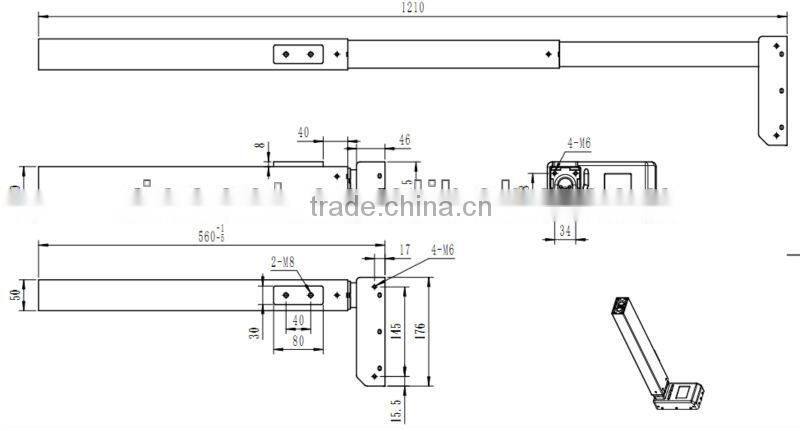 Two-leg Ergonomic Electric Height Adjustable table frame
