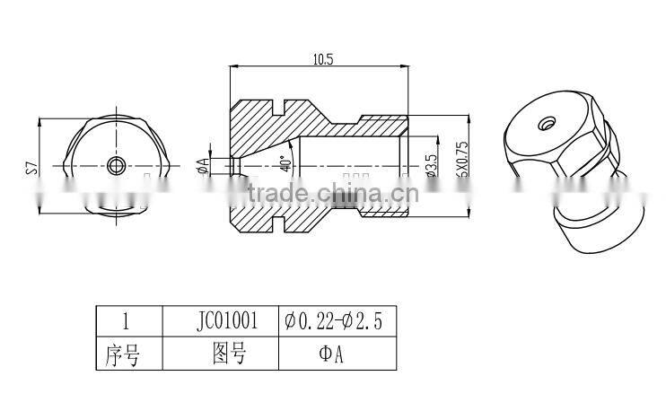 nozzle jet gas burner