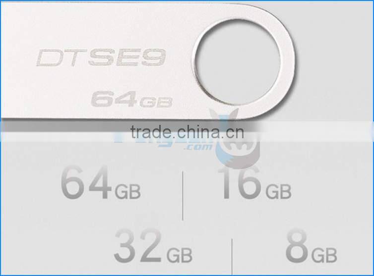 Original DTSE 9 USB2.0 Metal Swivel High Speed Flash Drive 8GB 16G 32G 64G Memory Stick with Blister Packing