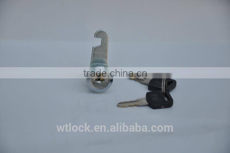 Zinc alloy file cabinet lock stainless steel finish blade cam lock