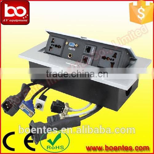 Smart Office Desktop Furniture Power Outlet with RJ45 connector & cables