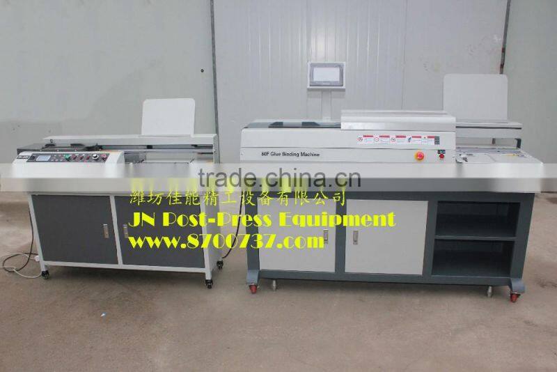 Hot melt glue book binder with roughener unitJN-40E