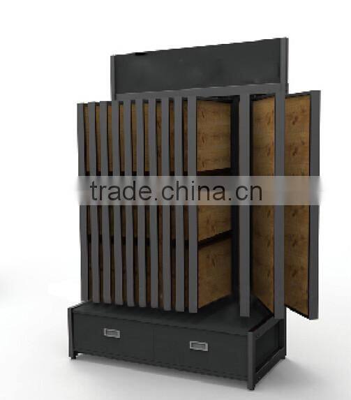 WJ14-008 Steel Frame Wing Display Rack For flooring tile