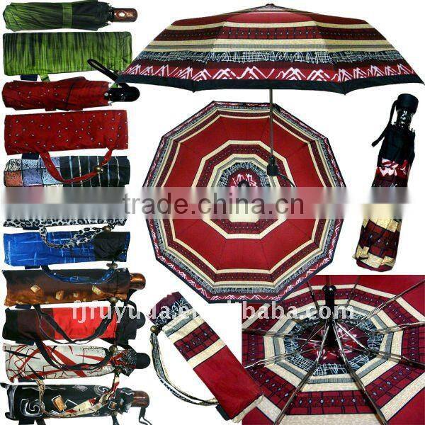 21inch 8k beautiful 3 folding automatic fashional umbrella