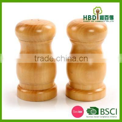 Hot new products for 2016 promotional rubber wood salt and pepper shaker