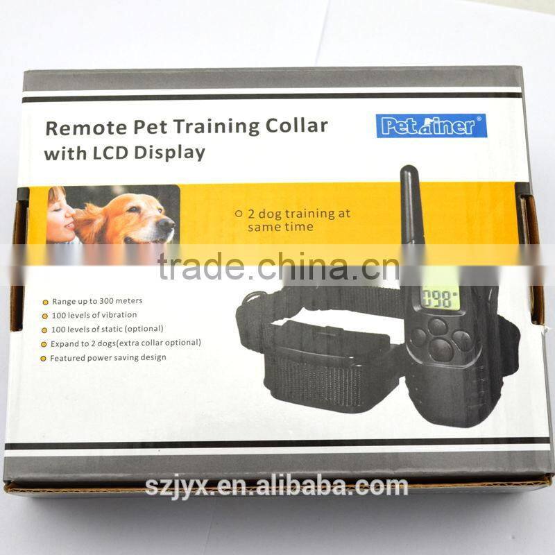 Remote Control 100 Level LCD Dogs Anti Bark Training Collar