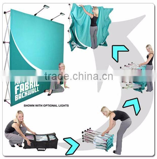 Customized aluminum tension fabric portable exhibition booth