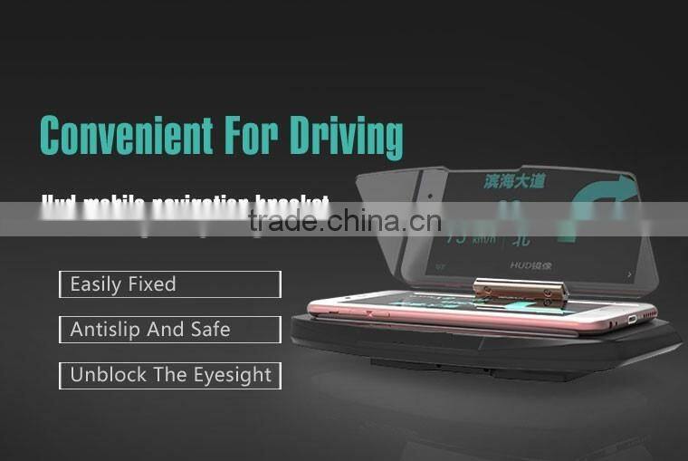 Unique design Mobile GPS Navigation Bracket HUD Head Up Display For Smart Phone Car Mount Stand Phone Holder