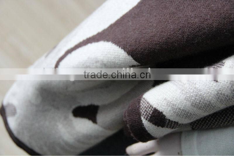 100%cashmere square knitted blankets