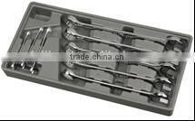 Mirror polish dual-purpose wrench group sets(8PCS SET) dual-purpose wrench