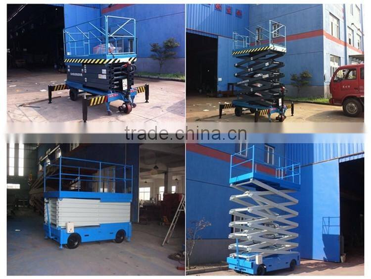 12M Scissor Lift Pallet Truck Aerial Work Platform Material Handling Hand Lift Order Picker Harga Hand Stacker Manual Harga Lift