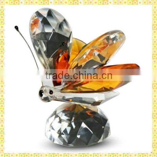 Elegant Engraving Colors Crystal Owl For Holiday Cooperation Gifts
