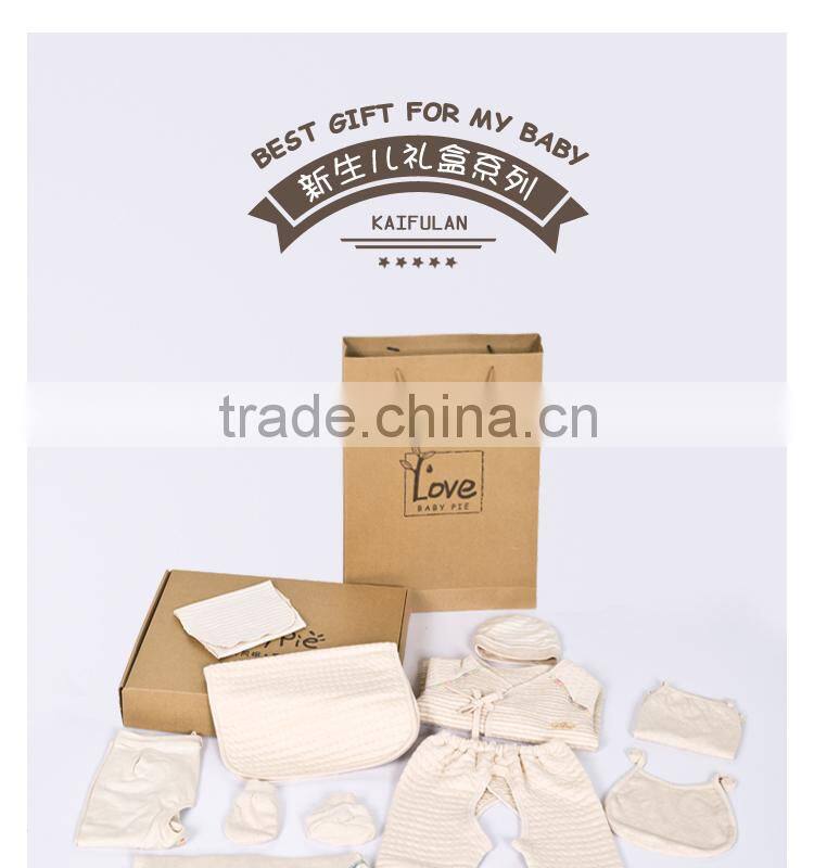 100% cotton nine pieces sets of baby Clothing Sets gift box for newborn around years