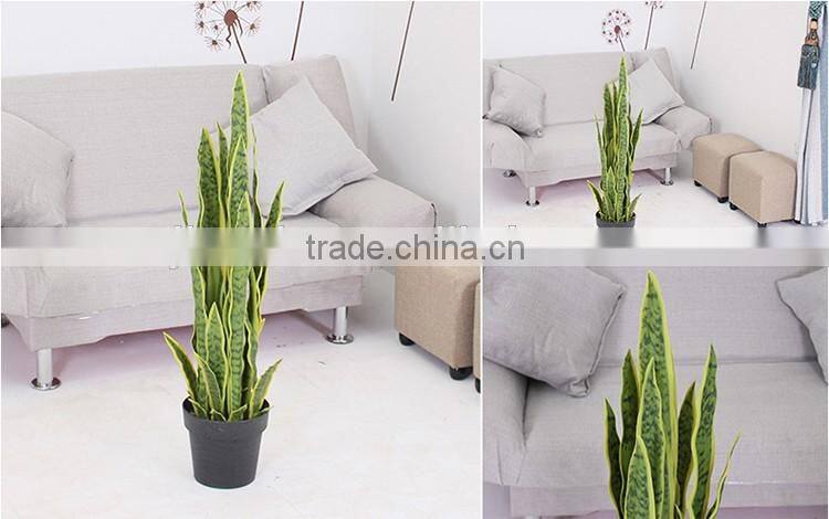 Yiwu cheap Artificial Sansevieria plant tree for home decoration factory wholesale