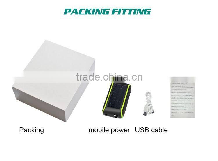 Factory patent model 1800Mah solar panel mobile charger power bank