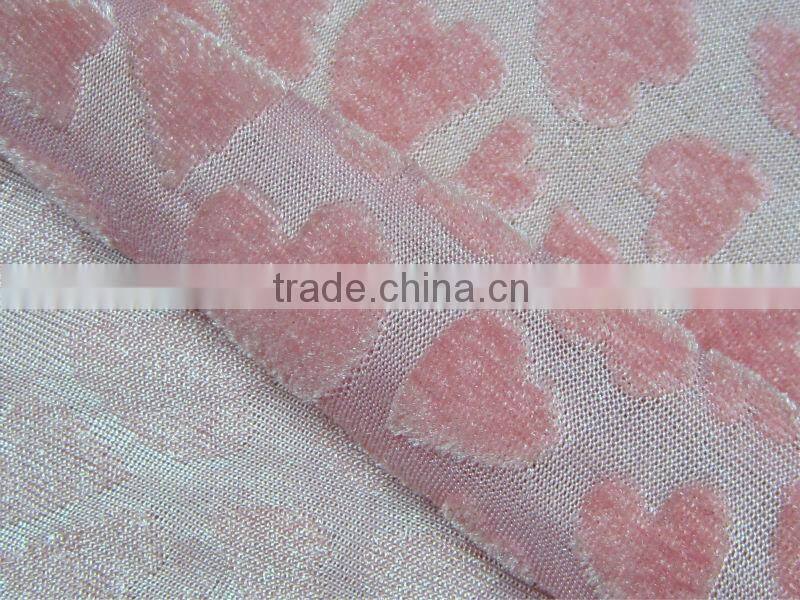 Cheap Polyester Velvet jacquard knitting fabric jacquard curtain fabric