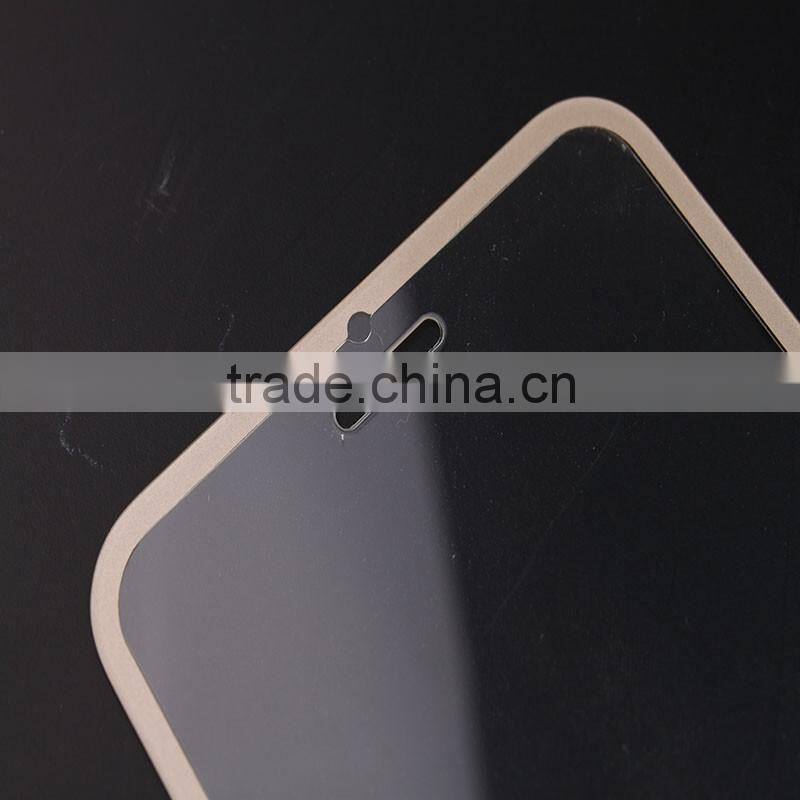 Luxury Gold Border 9H Tempered Glass Explosion Proof Screen Protector Wholesales