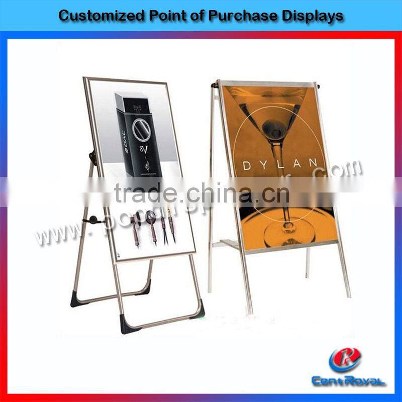 Hot sale top quality metal stand up advertisement display boards