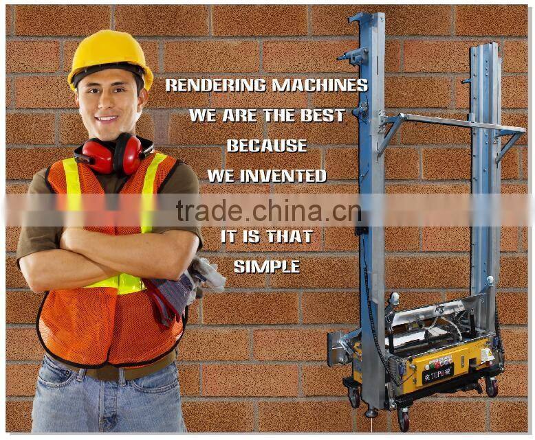 Popular exported automatic hydraulic system wall cement rendering machine for sale