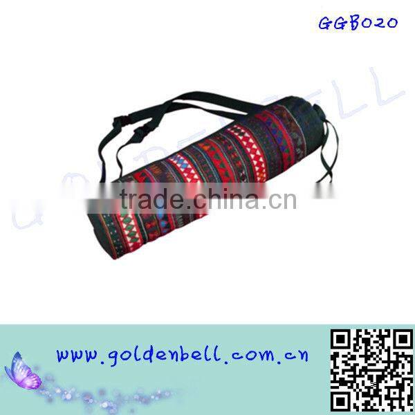 Durable Recycled Cotton Gym Yoga Mat Bag Mesh
