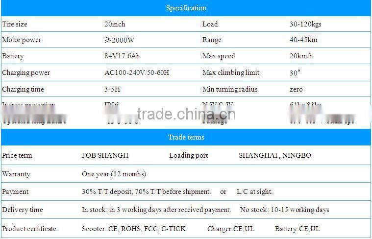 large cross-country golf electric scooter