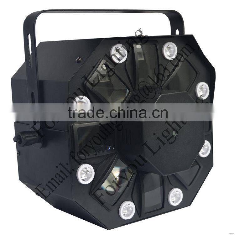 8*1w white led,5*3w rgbwa led,150mw red &50mw green laser economic 8 eyes rgb led effect light party laser stage light