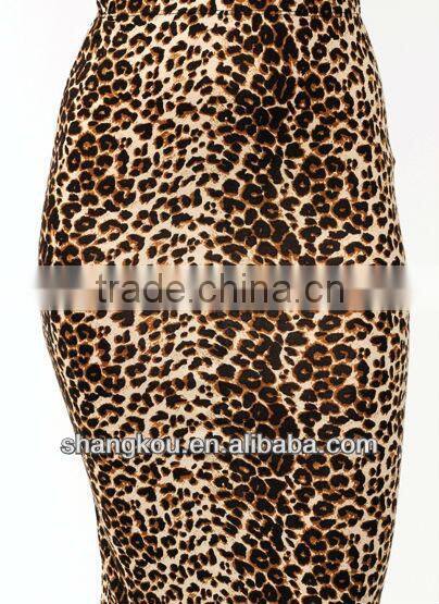 New fashion design skirts ladies leopard pencil skirt sexy women in short mini skirts shkJ133