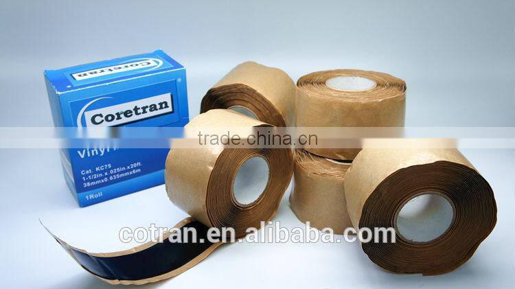 Cotran KC75 Vinyl mastic electrical tape Black