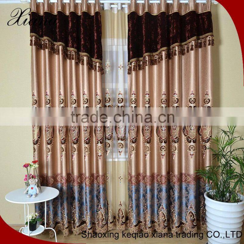 High-grade embroidery types of curtain fabrics