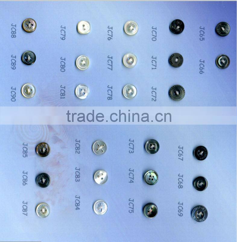 Black MOP shell button