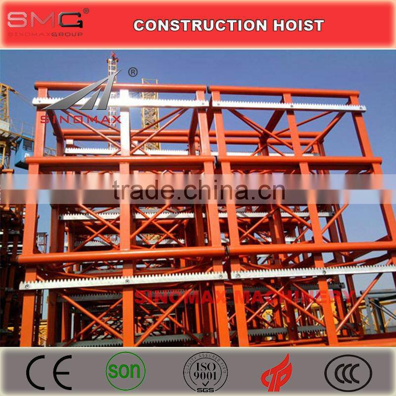 1T Single Cage/Cabin SC100 Construction Hoist, Construction Elevator, Construction Lifter, Building Hoist for sale in China