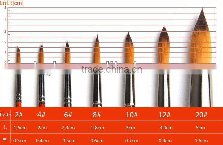 3225 Bergino professional synthetic artist painting brush manufacturer