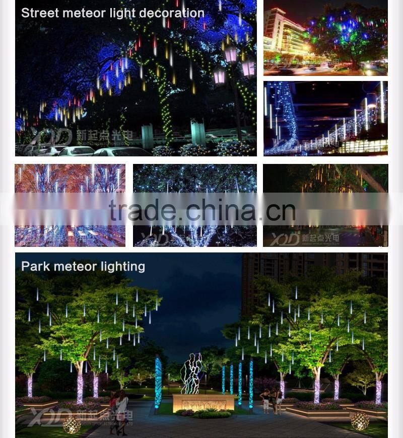waterpro light funfair led lighting decoration christmas tree light led meteor tube