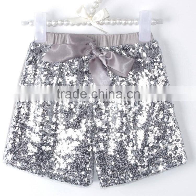 2016 Cheap China Wholesale Kids Pants , Summer New Design Baby Girl Sequin Pants , Boutique Toddler Sequin Shorts