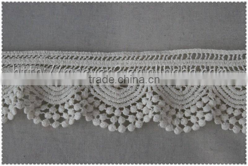 Lace Product Type scallop shaped cotton necklace, cotton crochet lace collar