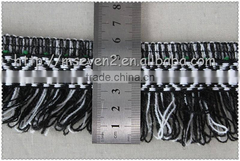 Wholesale curtain tassel fringe trimming webbing, 6.0cm fabric trims and tassels